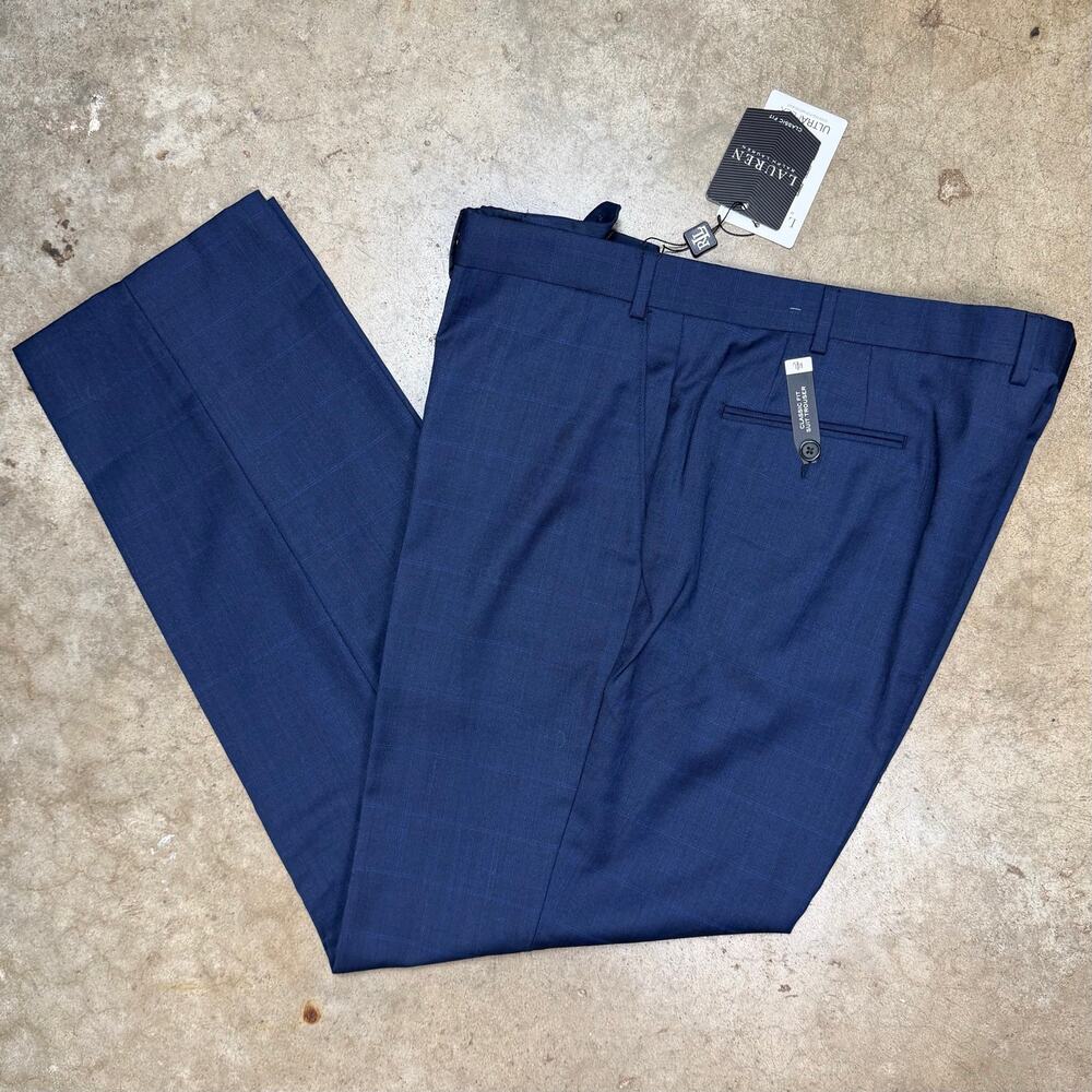 Lauren Ralph Lauren Wool Dress Pant ultraflex men’s size 38x34 Classic fit NWT